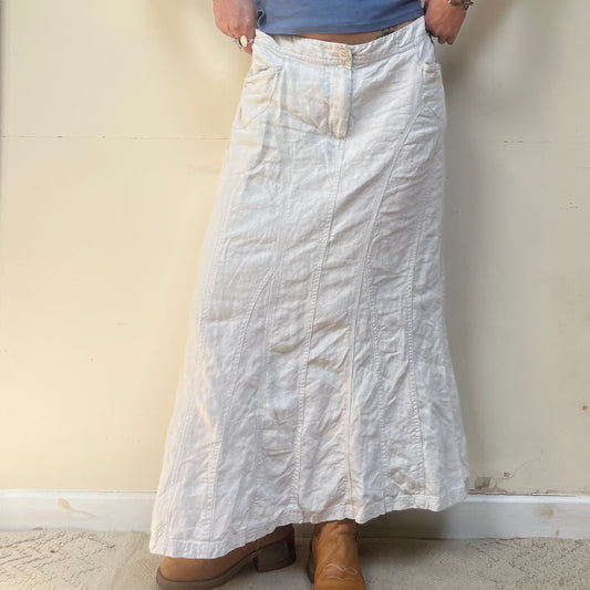 Maxi Linen Cat Skirt